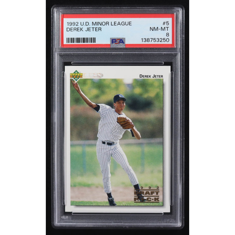 Derek Jeter 1992 Upper Deck Minor League #5 RC (PSA 8) at PristineAuction.com
