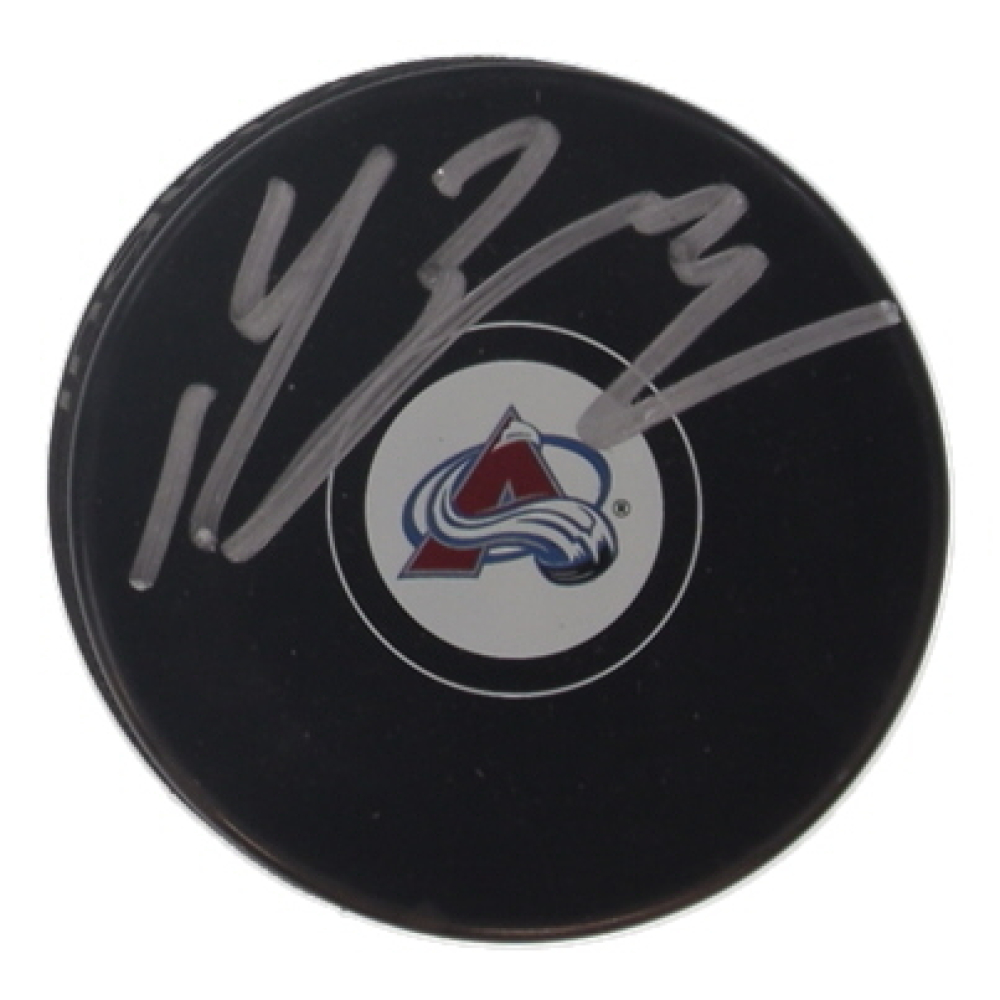 Valeri Nichushkin Signed Avalanche Logo Hockey Puck (Beckett) at PristineAuction.com