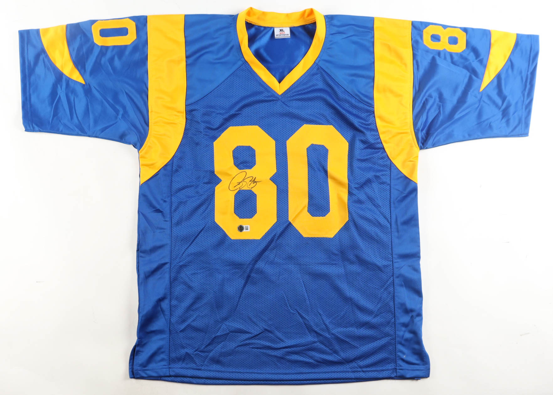 Isaac Bruce Signed Jersey (Beckett) at PristineAuction.com Isaac Bruce Signed Jersey (Beckett) at PristineAuction.com
