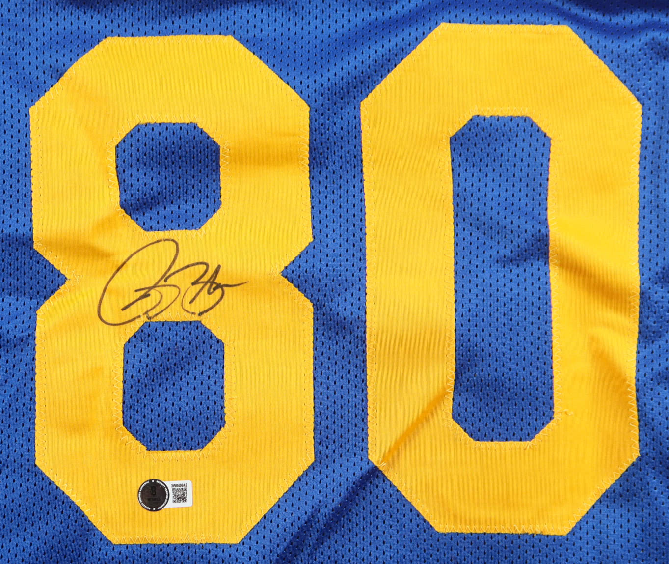 Isaac Bruce Signed Jersey (Beckett) at PristineAuction.com Isaac Bruce Signed Jersey (Beckett) at PristineAuction.com