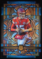 Patrick Mahomes II 2025 Panini Mosaic Stained Glass Oversized #13 at PristineAuction.com