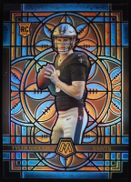 Tyler Shough 2025 Panini Mosaic Stained Glass Oversized #18 RC at PristineAuction.com