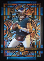 Jalen Hurts 2025 Panini Mosaic Stained Glass Oversized #20 at PristineAuction.com