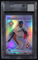 Ken Griffey Jr. 1999 Bowman Chrome Diamond Aces Refractors #DA11 With Game-Used Swatch (BGS) at PristineAuction.com