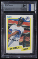 Ken Griffey Jr. 1990 Fleer #513 With Game-Used Swatch (BGS) at PristineAuction.com