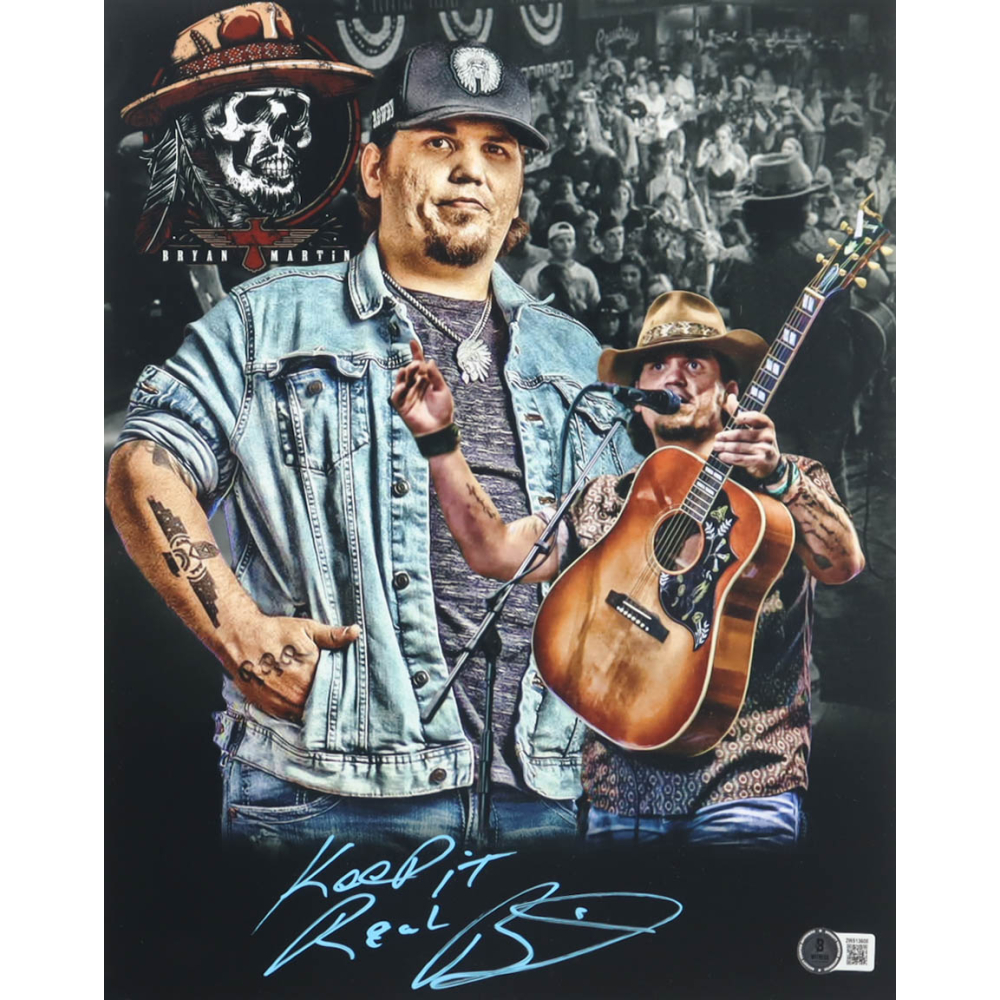 Bryan Martin Signed 11x14 Photo Inscribed "Keep It Real" (Beckett) at PristineAuction.com