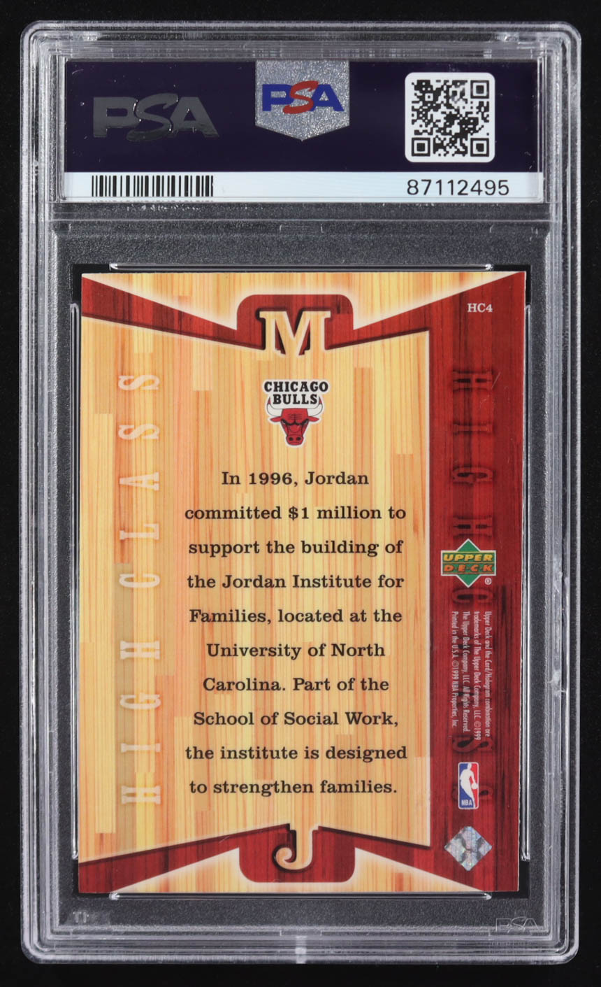 Michael Jordan 1999 Upper Deck Athlete Of The Century High Class #HC4 RC (PSA 8) at PristineAuction.com Michael Jordan 1999 Upper Deck Athlete Of The Century High Class #HC4 RC (PSA 8) at PristineAuction.com