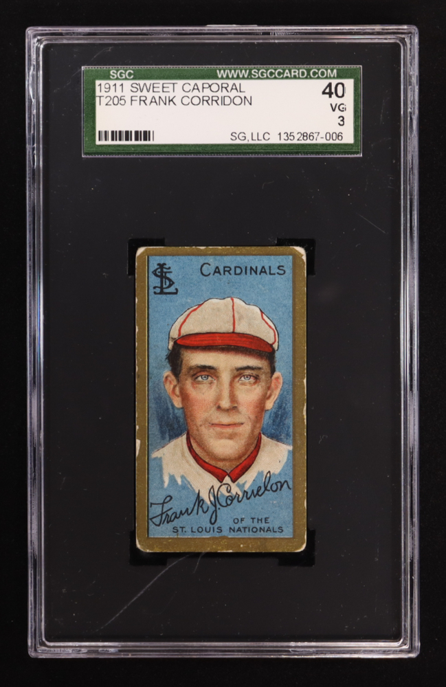 Frank Corridon 1911 T205 Gold Border #40 (SGC 3)