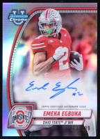 Emeka Egbuka 2024 Bowman Chrome University Prospect Autographs Refractors #PAEEG #173/299 at PristineAuction.com