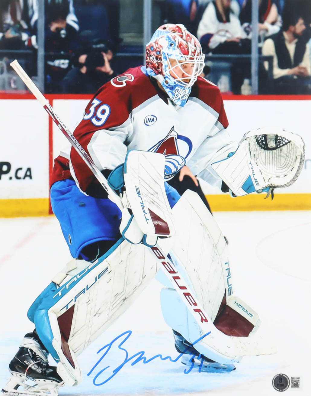 Mackenzie Blackwood Signed Avalanche 11x14 Photo (Beckett) at PristineAuction.com Mackenzie Blackwood Signed Avalanche 11x14 Photo (Beckett) at PristineAuction.com
