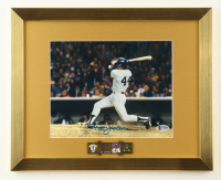Reggie Jackson Signed Yankees Custom Framed Photo Display With Hall of Fame Pin (Beckett) at PristineAuction.com