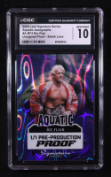 Ric Flair 2025 Leaf Aquatic Autographs Pre-Production Proof Shark Lava #NNO #1/1 (CGC 10) at PristineAuction.com
