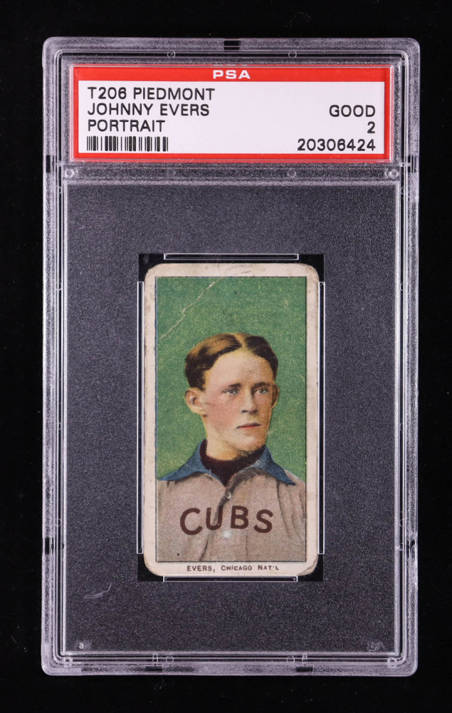 Johnny Evers 1909-11 T206 #166 / Portrait (PSA 2)