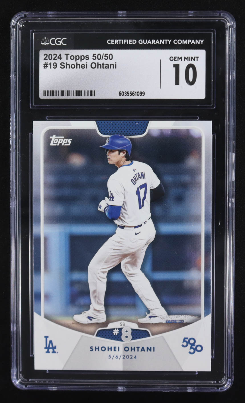 Shohei Ohtani 2024 Topps 50/50 #19 (CGC 10) at PristineAuction.com Shohei Ohtani 2024 Topps 50/50 #19 (CGC 10) at PristineAuction.com