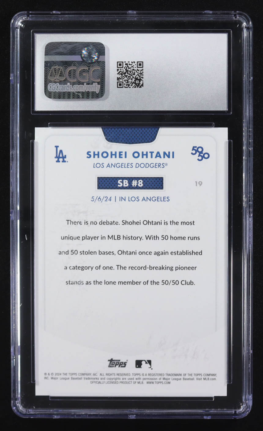 Shohei Ohtani 2024 Topps 50/50 #19 (CGC 10) at PristineAuction.com Shohei Ohtani 2024 Topps 50/50 #19 (CGC 10) at PristineAuction.com