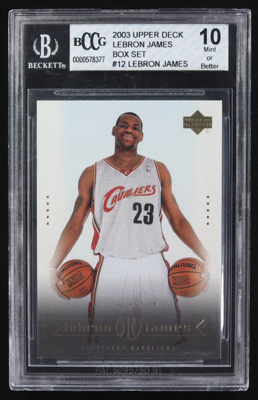 Lebron James 2003 Upper Deck Box Set #12 (BCCG 10) at PristineAuction.com Lebron James 2003 Upper Deck Box Set #12 (BCCG 10) at PristineAuction.com