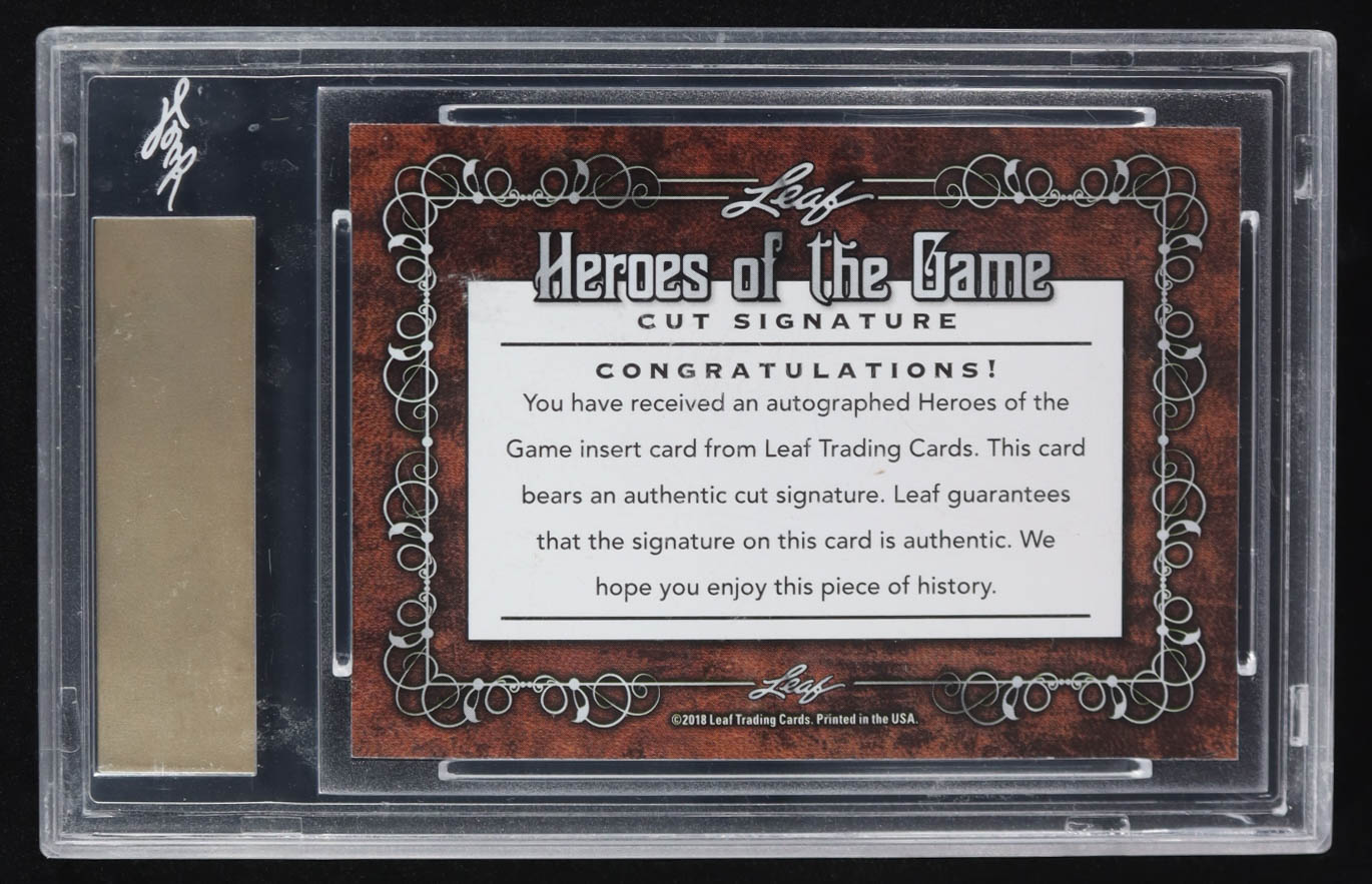 Brad Park 2018 Leaf Heroes of the Game Cut Signature Hockey Hall of Fame at PristineAuction.com Brad Park 2018 Leaf Heroes of the Game Cut Signature Hockey Hall of Fame at PristineAuction.com
