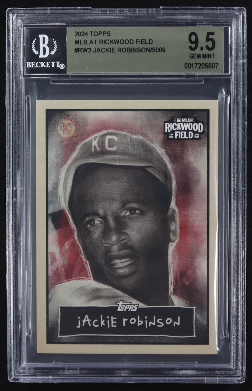Jackie Robinson 2024 Topps MLB At Rickwood Field #RW-3 (BGS 9.5) at PristineAuction.com Jackie Robinson 2024 Topps MLB At Rickwood Field #RW-3 (BGS 9.5) at PristineAuction.com