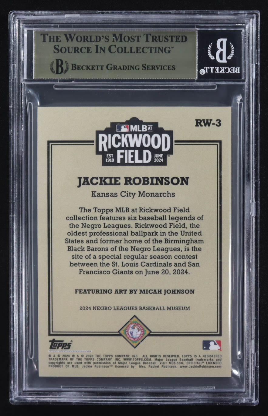 Jackie Robinson 2024 Topps MLB At Rickwood Field #RW-3 (BGS 9.5) at PristineAuction.com Jackie Robinson 2024 Topps MLB At Rickwood Field #RW-3 (BGS 9.5) at PristineAuction.com