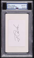 Jimmy Carter Signed Index Card (PSA Auto GEM MT 10) at PristineAuction.com
