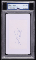 Jimmy Carter Signed Index Card (PSA Auto GEM MT 10) at PristineAuction.com