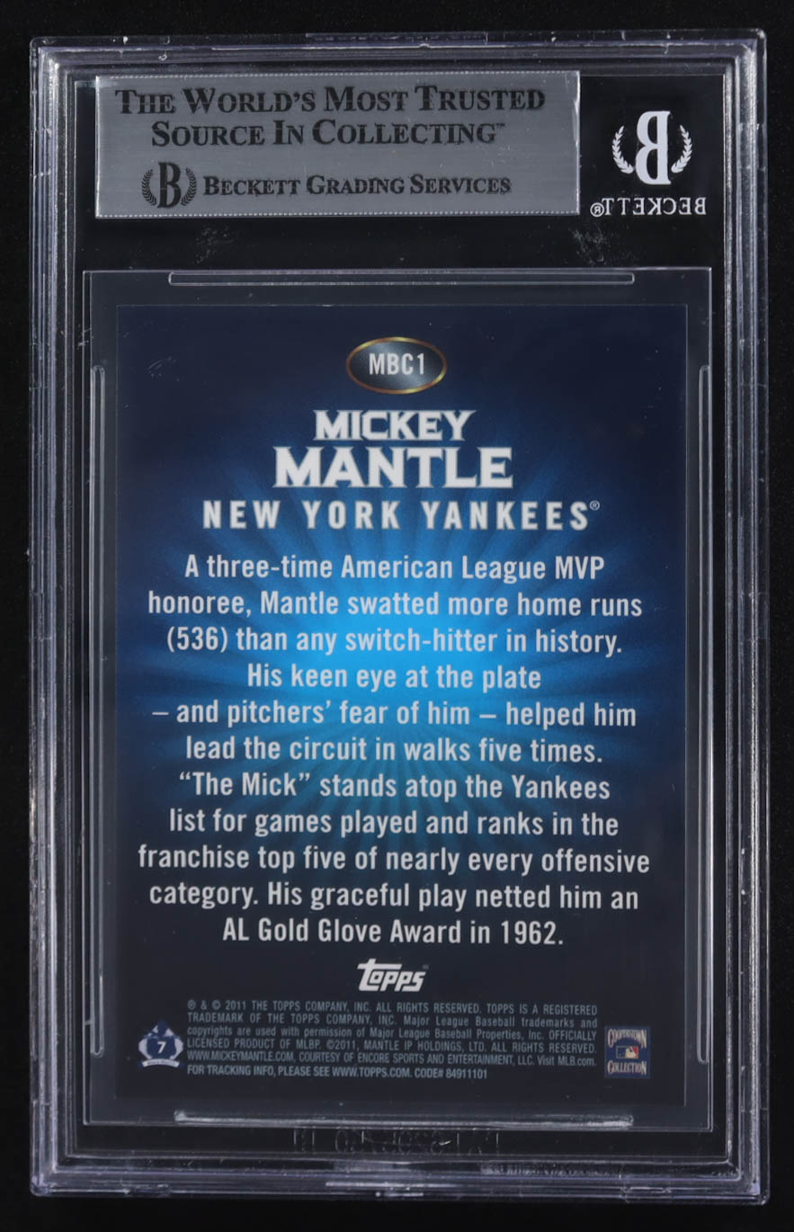 Mickey Mantle 2011 Topps Value Box Chrome Refractors #MBC1 (BGS 9) at PristineAuction.com Mickey Mantle 2011 Topps Value Box Chrome Refractors #MBC1 (BGS 9) at PristineAuction.com