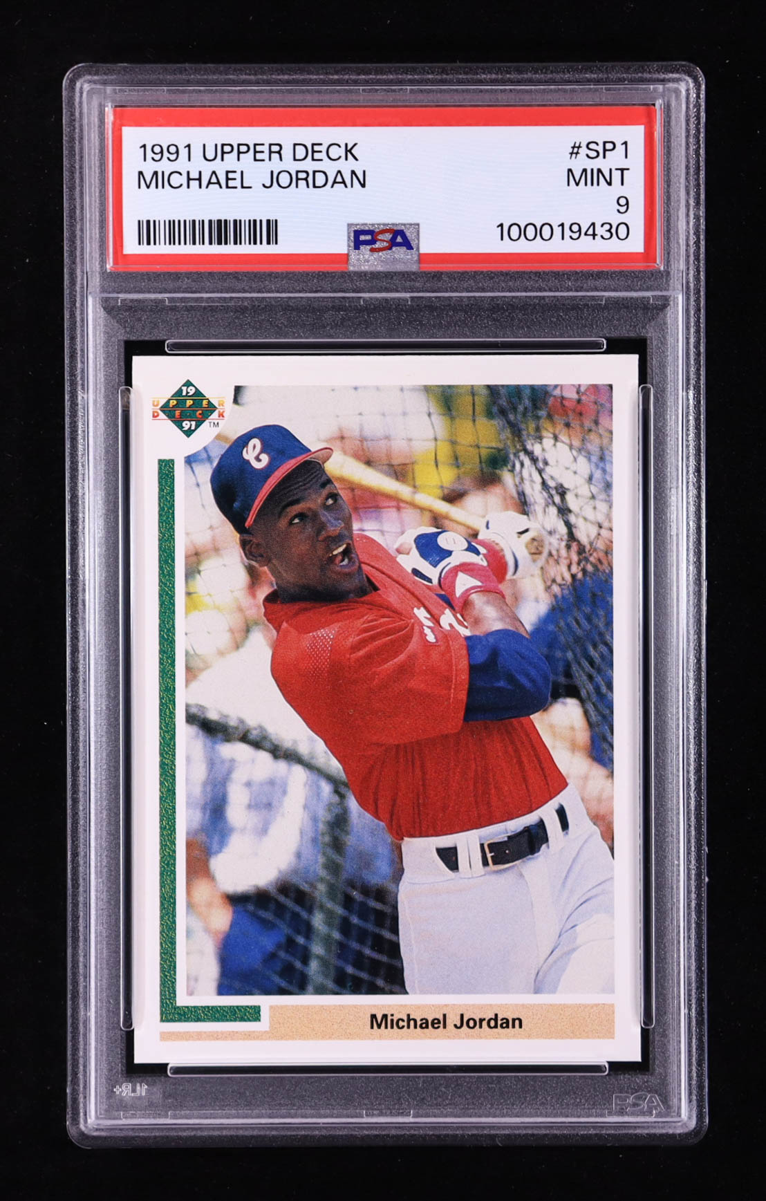 Michael Jordan 1991 Upper Deck #SP1 SP RC (PSA 9) at PristineAuction.com Michael Jordan 1991 Upper Deck #SP1 SP RC (PSA 9) at PristineAuction.com