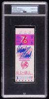 Johnny Bench Signed 1976 Original World Series Game Ticket (PSA Auto Gem MT 10) at PristineAuction.com