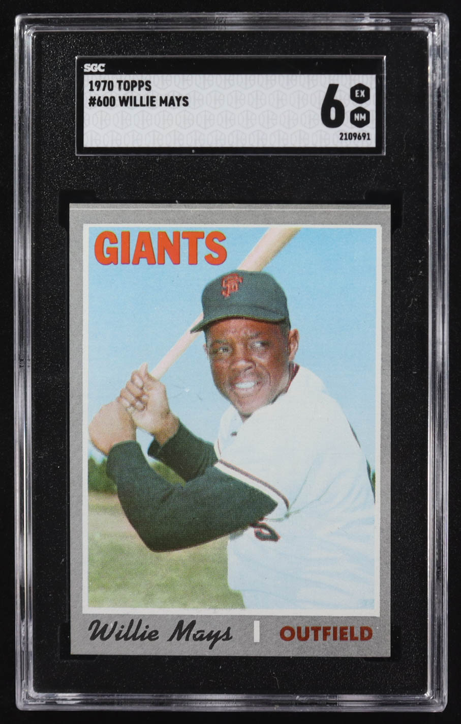 Willie Mays 1970 Topps #600 RC (SGC 6) at PristineAuction.com Willie Mays 1970 Topps #600 RC (SGC 6) at PristineAuction.com