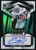 Emmitt Smith 2024 Leaf Heroes & Prospects 1990 Draft Heroes Green Autographs #DH-ES1 #1/10 at PristineAuction.com
