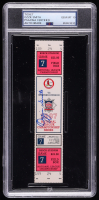 Ozzie Smith Signed 1987 Original NLCS Game Ticket (PSA Auto Gem MT 10) at PristineAuction.com