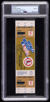 Ozzie Smith Signed 1985 Original ALCS Game Ticket (PSA Auto MT 9) at PristineAuction.com