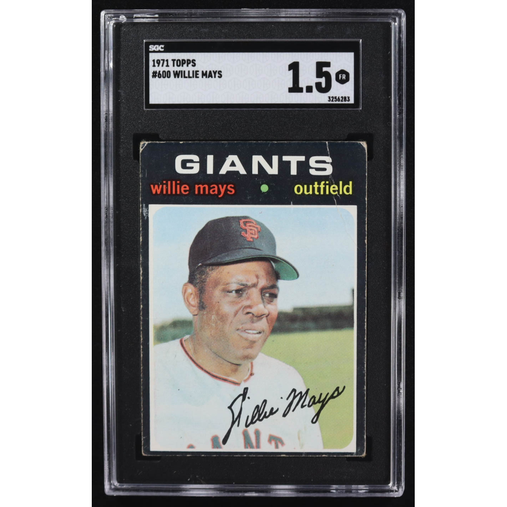 Willie Mays 1971 Topps #600 (SGC 1.5) at PristineAuction.com