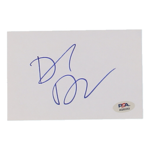 David Duchovny Signed 4x6 Index Card (PSA) at PristineAuction.com David Duchovny Signed 4x6 Index Card (PSA) at PristineAuction.com