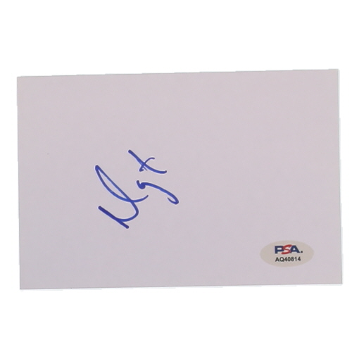 Margot Robbie Signed 4x6 Index Card (PSA) at PristineAuction.com Margot Robbie Signed 4x6 Index Card (PSA) at PristineAuction.com