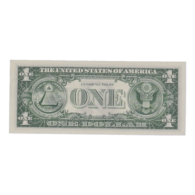 1957-B U.S. $1 Silver Certificate, Blue Seal - Fr.1621 Signed: Granahan / Dillon at PristineAuction.com 1957-B U.S. $1 Silver Certificate, Blue Seal - Fr.1621 Signed: Granahan / Dillon at PristineAuction.com