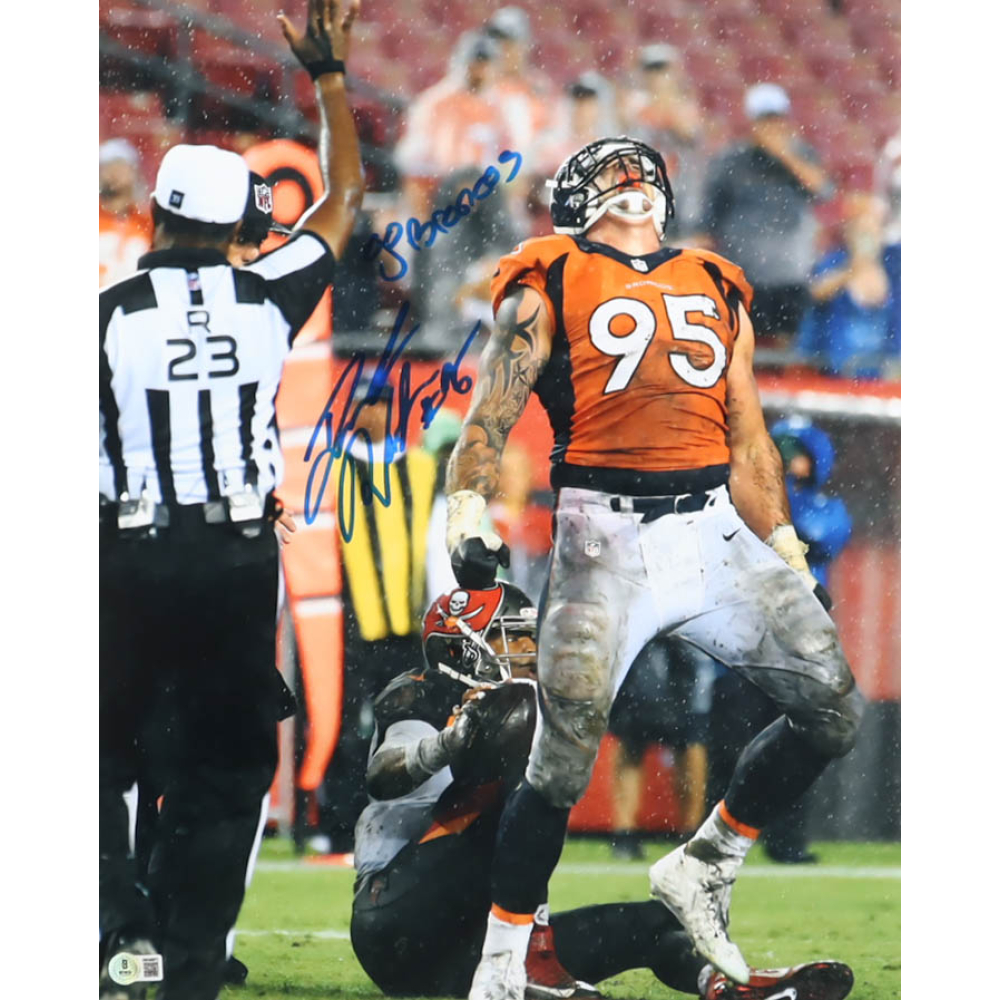 Derek Wolfe Signed Broncos 16x20 Photo Inscribed "OG Broncos" (Beckett) at PristineAuction.com