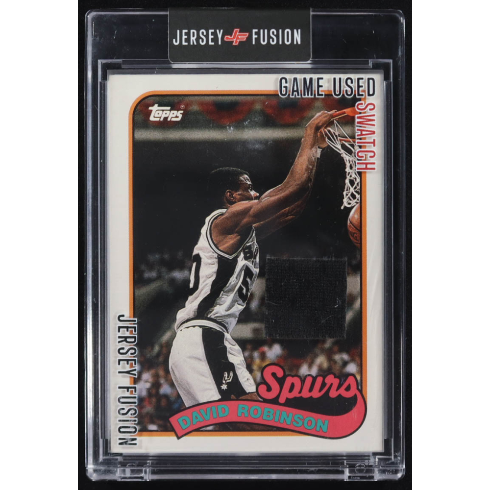 David Robinson 2023 Jersey Fusion Basketball Edition Game Used Swatch #DR93 at PristineAuction.com