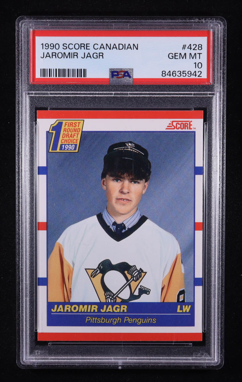 Jaromir Jagr 1990-91 Score Canadian #428 RC (PSA 10) at PristineAuction.com Jaromir Jagr 1990-91 Score Canadian #428 RC (PSA 10) at PristineAuction.com