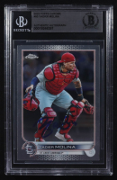 Yadier Molina Signed 2022 Topps Chrome #93 (BGS) at PristineAuction.com