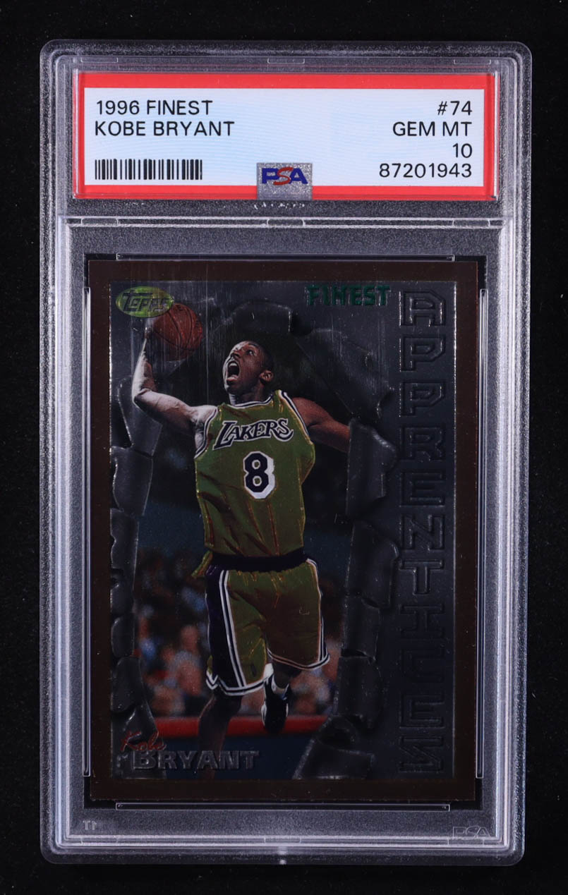 Kobe Bryant 1996-97 Finest #74 RC (PSA 10) at PristineAuction.com Kobe Bryant 1996-97 Finest #74 RC (PSA 10) at PristineAuction.com
