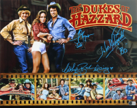 John Schneider, Catherine Bach & Tom Wopat Signed "The Dukes of Hazzard" 16x20 Photo with Character Name Inscriptions (Beckett) at PristineAuction.com