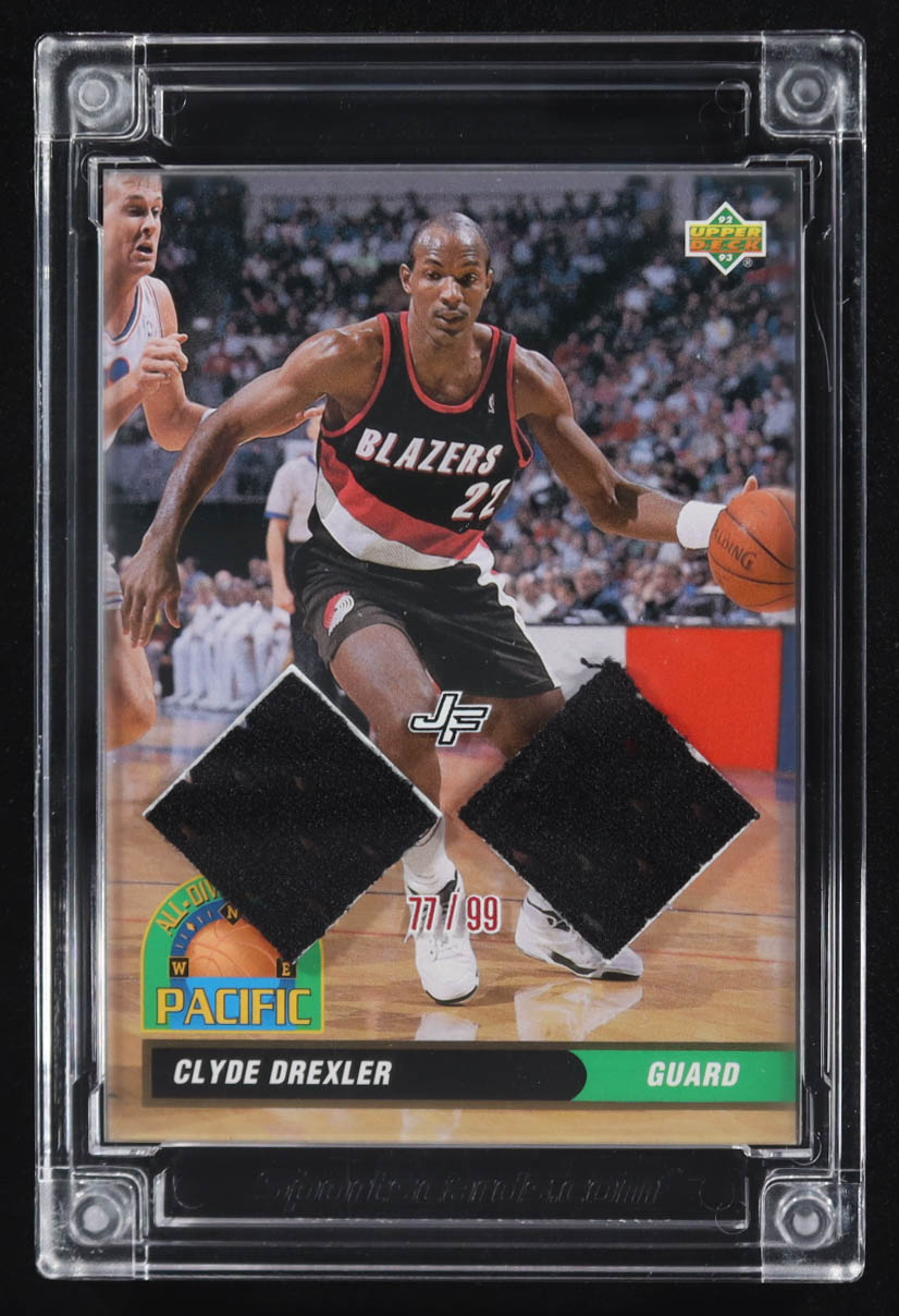 Clyde Drexler 2022-23 Jersey Fusion Basketball Edition #CD92 #77/99 at PristineAuction.com Clyde Drexler 2022-23 Jersey Fusion Basketball Edition #CD92 #77/99 at PristineAuction.com