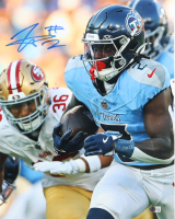Tyjae Spears Signed Titans 16x20 Photo (Beckett) at PristineAuction.com