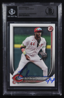Elly De La Cruz Signed 2025 Bowman #44 (BGS) at PristineAuction.com