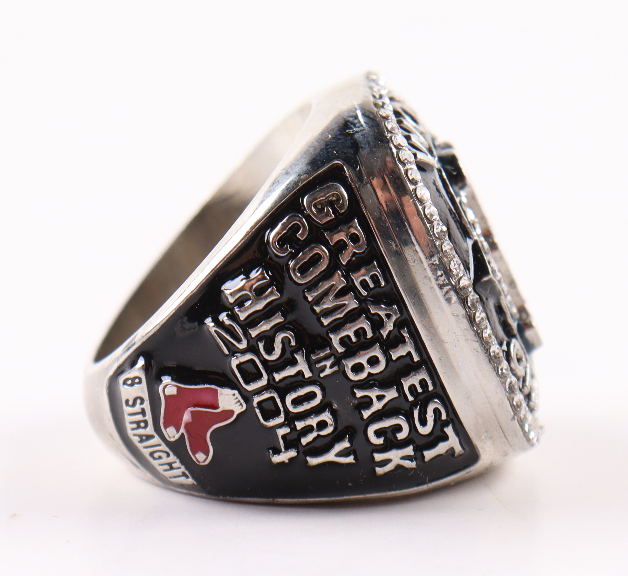 2004 Red Sox Commemorative World Series MLB Replica Championship Ring at PristineAuction.com 2004 Red Sox Commemorative World Series MLB Replica Championship Ring at PristineAuction.com