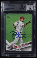 Yadier Molina Signed 2017 Topps Update #US47A (BGS) at PristineAuction.com
