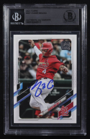 Yadier Molina Signed 2021 Topps #207 (BGS) at PristineAuction.com