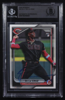 Elly De La Cruz Signed 2024 Bowman #22 RC (BGS) at PristineAuction.com