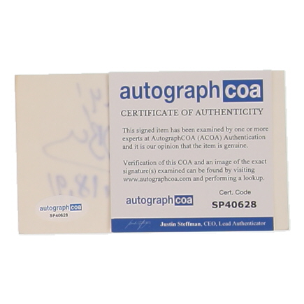 Ray Bradbury Signed 3x5 Index Card Inscribed "Garry! Oct. 18, 91" (ACOA) at PristineAuction.com Ray Bradbury Signed 3x5 Index Card Inscribed "Garry! Oct. 18, 91" (ACOA) at PristineAuction.com